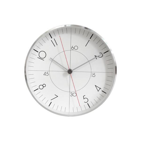 【designshop限定】レムノス  壁掛け時計 lemnos earth wall clock less アルミ TIL25-07SL 五十嵐威暢  静音 掛時計 おしゃれ 超PayPay祭
