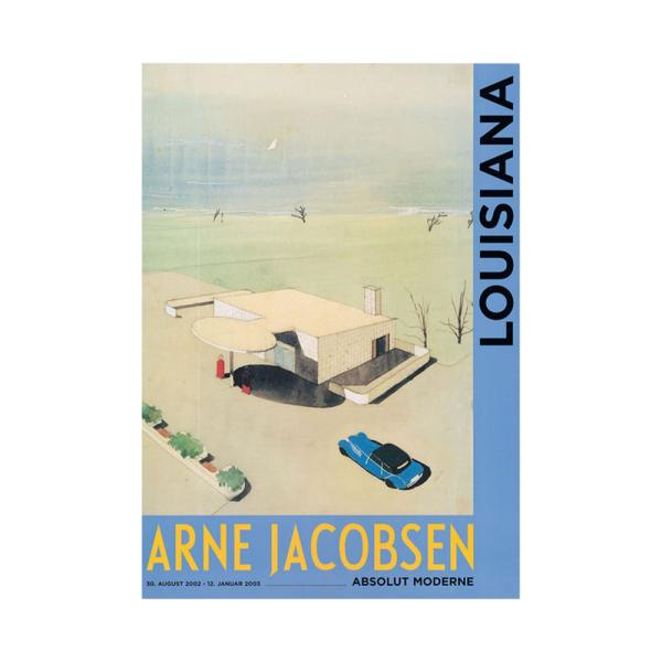 アートポスター 北欧 A2ポスター Arne Jacobsen - Skovshoved Gas station A2 ルイジアナ美術館 インテリア アート おしゃれ ウォールインテリア 超PayPay祭