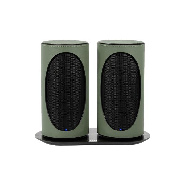 スピーカー bluetooth 高音質 GENEVA ジェネバ DUO デュオ ポータブル ステレオ ワイヤレス充電 革 レザー 超PayPay祭