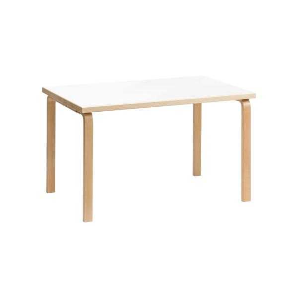 正規品 Artek アルテック テーブル 81B 白 ホワイト ダイニングテーブル 2人〜4人 アアルト W120cm スクエア 四角 カフェ 北欧家具 木製 超PayPay祭