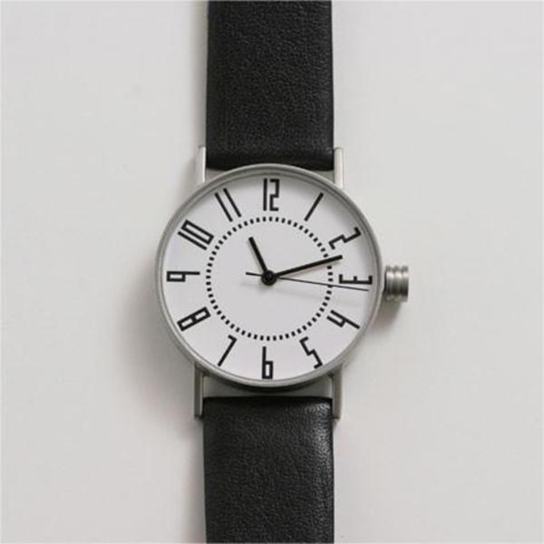 腕時計 札幌駅時計 eki watch エキウォッチ 白 30mm 黒革ベルト ペアウォッチ カップル 夫婦 おしゃれ 超PayPay祭