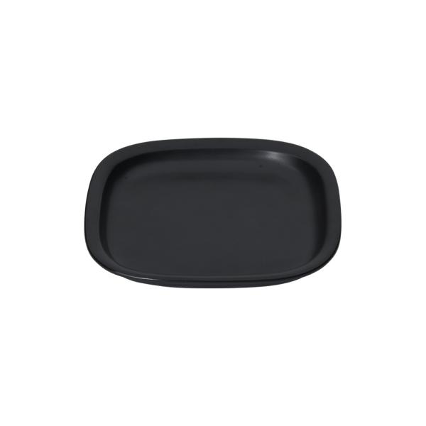 柳宗理 食器 白黒シリーズ プレート M 18.2cm ブラック 黒 セラミック