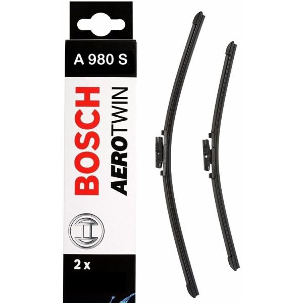 クリアランス Bosch ボッシュ ワイパーブレード 輸入車用 Aerotwin エアロツイン 2本 セット 600 450 Mm A115s ワイパー ブレード 交換 ラバー ポリマー コーティング ゴム ワイパーゴム 車検 替え 雨 ガラス 水滴 キレイ ポリマーコーティングゴム ビビリ音
