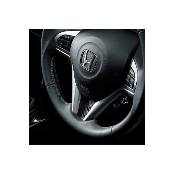ホンダ（HONDA） CR-Z 純正 ステアリングホイール 本革巻 / ブラック