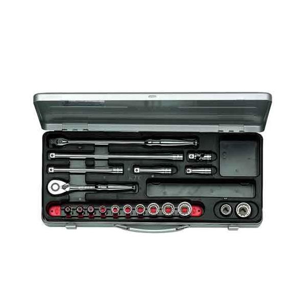 京都機械工具 KTC 9.5sq.ソケットレンチセット TB312X 19点 (レンチ