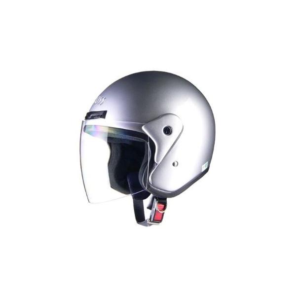 リード工業 (LEAD) バイク用 ジェットヘルメット STRAX CR-720 シルバー フリーサイズ (57-60cm未満)