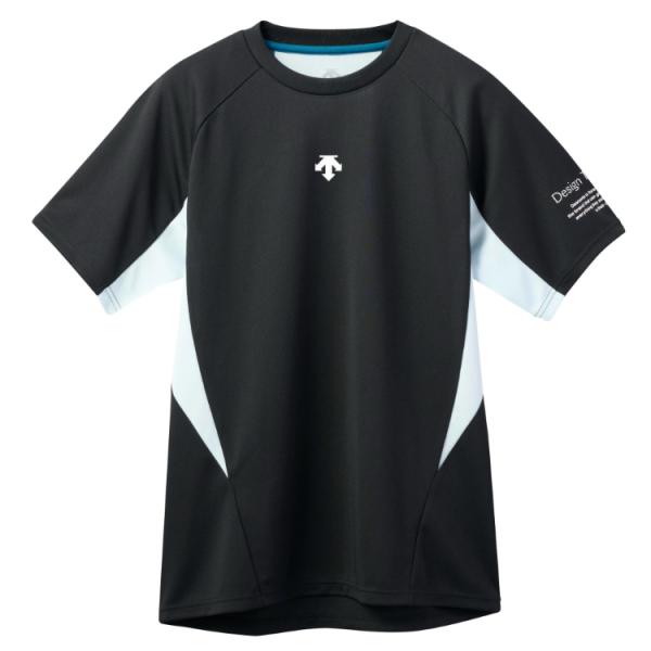 DESCENTE（デサント） 半袖バレーシャツ ブラック M DV5SHT04U BK00