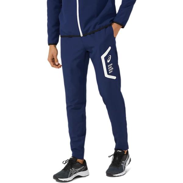 asics アシックス TEAM HEX DRY CROSS PANT ピーコート XS 2031E053