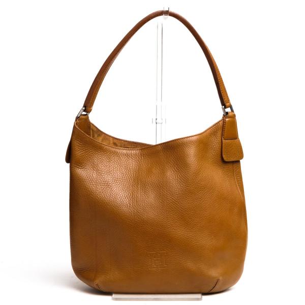 HIROFU（ヒロフ） ハンドバッグ Hロゴ シボ革 シュリンクレザー 肩掛け