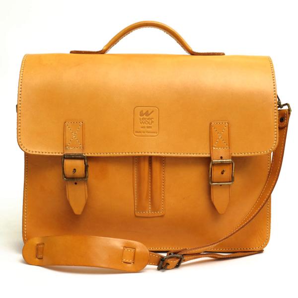 LEDER WOLF レダーウォルフ ビジネスバッグ ヌメ革 牛革 2WAY 