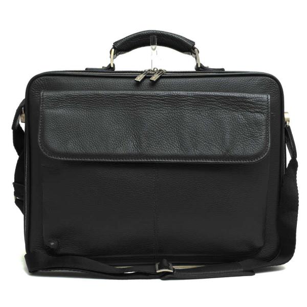 Ermenegildo Zegna ビジネスバッグ 2way 黒 オールレザー desir-store_d2562