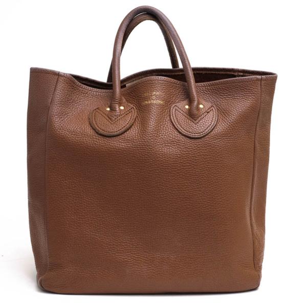 ○ヤング アンド オルセン YOUNG&OLSEN 牛革 トートバッグ YO2201-GD002 EMBOSSED LEATHER TOTE M シボ革 シュリンクレザー 定番   中古 YOUNG&OLSEN ヤング アンド オルセン トートバッグ YO2201-GD002
