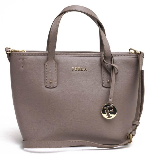 新品同様　FURLA 2wayショルダーバッグ　サフィアーノレザー　ロゴチャーム img_4773.jpg