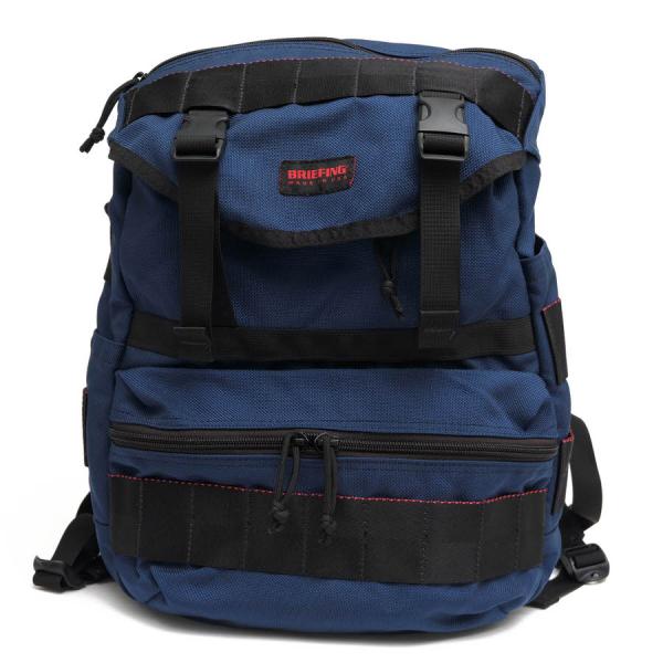 美品　BRIEFING 軽量パッカブル デイパックバックパック　ブルー(紺色) BRIEFING（ブリーフィング） リュック BRF096219 SIMPLE FLAP シンプル