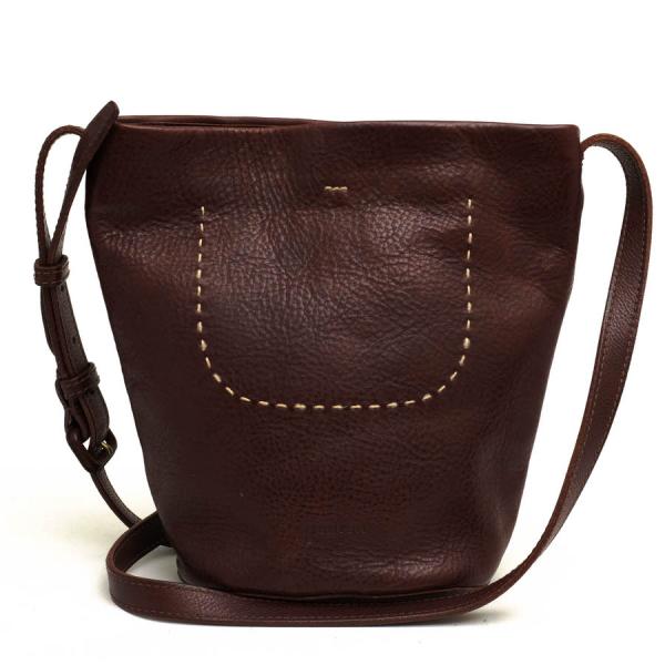 ○ゲンテン genten ベジタブルタンニン鞣し牛革 ショルダーバッグ 40451 36942 Soffice ソフィッチェ シボ革 シュリンクレザー レ  中古 desir-store_d5952