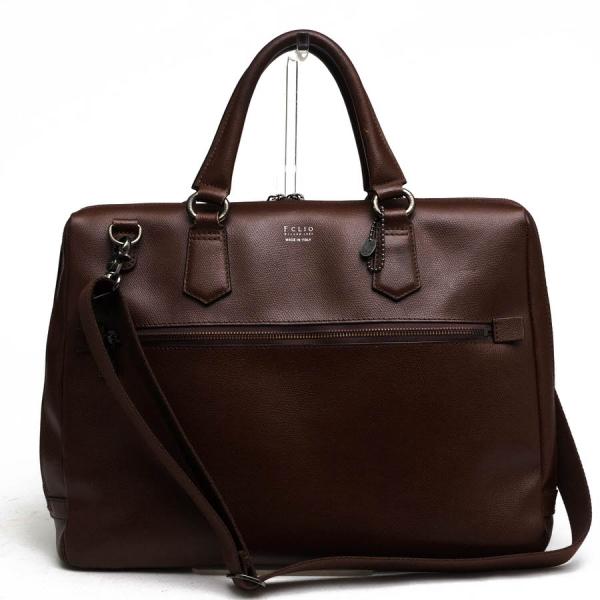○エフクリオ F.CLIO ソフトエンボスレザー パルメラート 牛革 ビジネスバッグ 9712106 CALANDO Brief カランド 2WAY ショルダーバ 中古 F.CLIO エフクリオ ビジネスバッグ 9712106 CALANDO Brief カランド