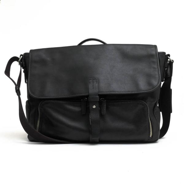 TUMI 68170D ブラック ジェファーソン メッセンジャーバッグ TUMI（トゥミ） ビジネスバッグ 68170D Laredo Leather Jefferson Flap