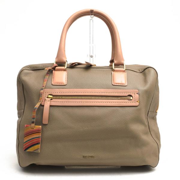 未使用✨Paul Smith ポールスミス　マルチストライプ　ボストンバッグ Paul Smith（ポール・スミス） ハンドバッグ PWN332 フレームレザー