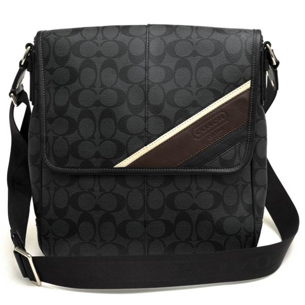 COACH コーチ ショルダーバッグ F70333 Heritage Stripe Map Bag
