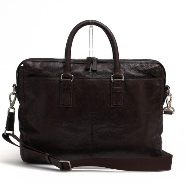 COACH コーチ オールレザー ビジネスバッグ 型押し オプアート 70251 COACH（コーチ） ビジネスバッグ 70251 OP art leather Zip top Brief