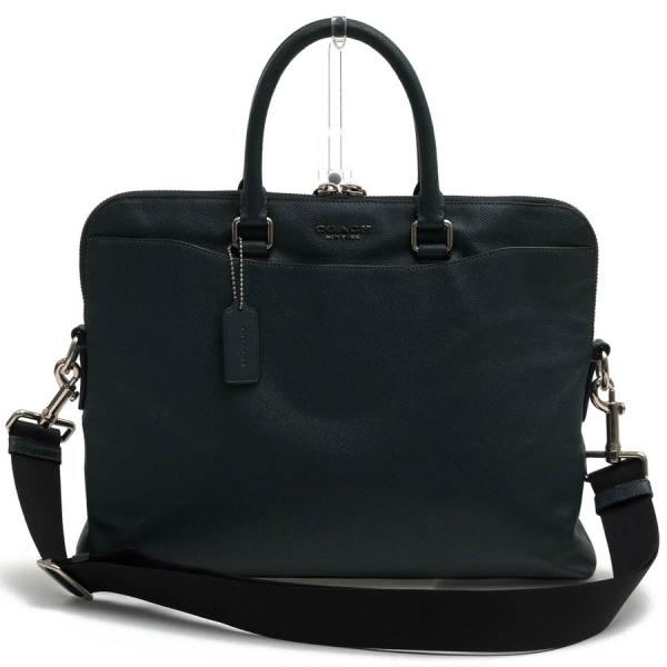 COACH コーチ F68029 ビジネスバッグ ネイビー レザー A4収納可 COACH コーチ F68029 ビジネスバッグ ネイビー レザー A4収納可