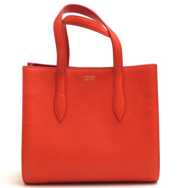 ○アルマーニ GIORGIO ARMANI 牛革 カーフ トートバッグ Y1D022 YC61A GA SHOPPING PICCOLA VITELLO GRANA ユニセックス 男女兼用  中古 ARMANI（アルマーニ） GIORGIO ARMANI トートバッグ Y1D022 YC61A GA