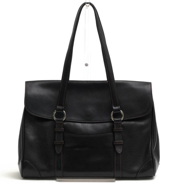 【美品】SOMES SADDLE　CSE-15　キャリアトート　ブラック　シボ革 desir-store_d7350