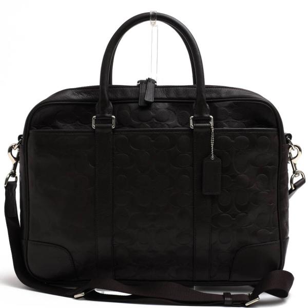 ○コーチ COACH 牛革 ビジネスバッグ F71247 HERITAGE WEB LEATHER EMBROIDERED C SLIM BRIEF ヘリテージ ウェブレザー C スリムブ 中古 COACH（コーチ） ビジネスバッグ F71247 HERITAGE WEB LEATHER