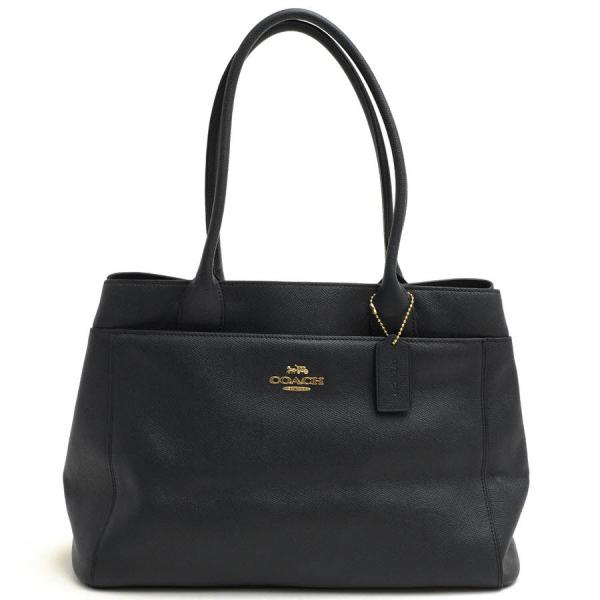 COACH クロスグレインレザー ケイシー トートバッグ ブラック F31474 COACH（コーチ） トートバッグ F31474 CASEY TOTE クロスグレイン