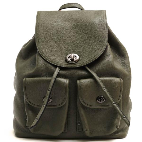 COACH コーチ リュック 36448 ペブルドレザー 牛革 ターンロック