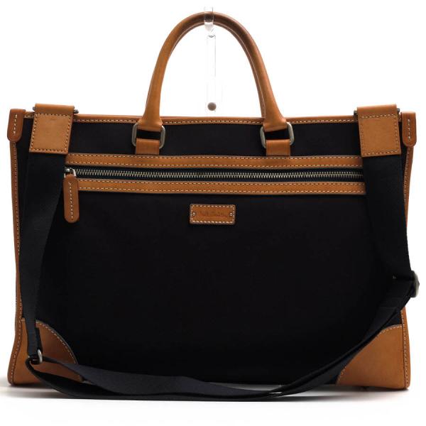 ○ポールスミス Paul Smith ヌメ革 牛革 ビジネスバッグ PST741 エッジダイレンジ A4サイズ収納可 2WAY ショルダーバッグ メンズ   中古 Paul Smith（ポール・スミス） ビジネスバッグ PST741 エッジダイ