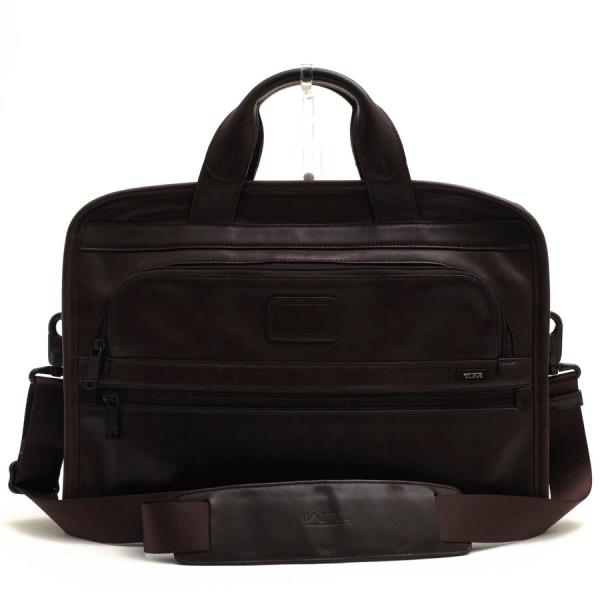 ○トゥミ TUMI ナパレザー 牛革 ビジネスバッグ 96101BH ALPHA slim Deluxe Leather portfolio スリム・デラックス・レザー・ポー  中古 TUMI（トゥミ） ビジネスバッグ 96101BH ALPHA slim Deluxe Leather