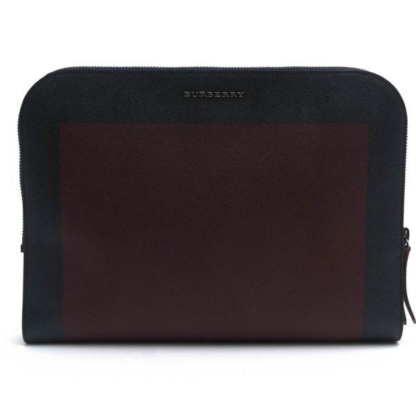 ✨️極美品 バーバリー クラッチバッグ セカンドバッグ ブラック ロゴ レザー BURBERRY（バーバリー） クラッチバッグ レザー ブラック : ブランド