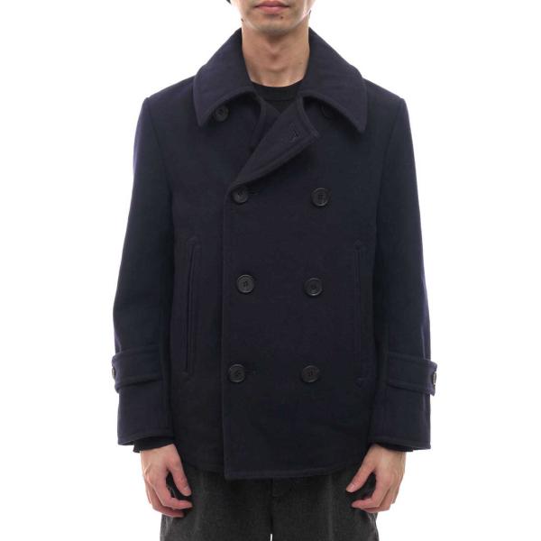 ヤエカ／YAECA Pコート ジャケット JKT アウター メンズ 男性 男性用ウール 毛 ネイビー 紺  101554 メルトン 定番 desir-store_j3049