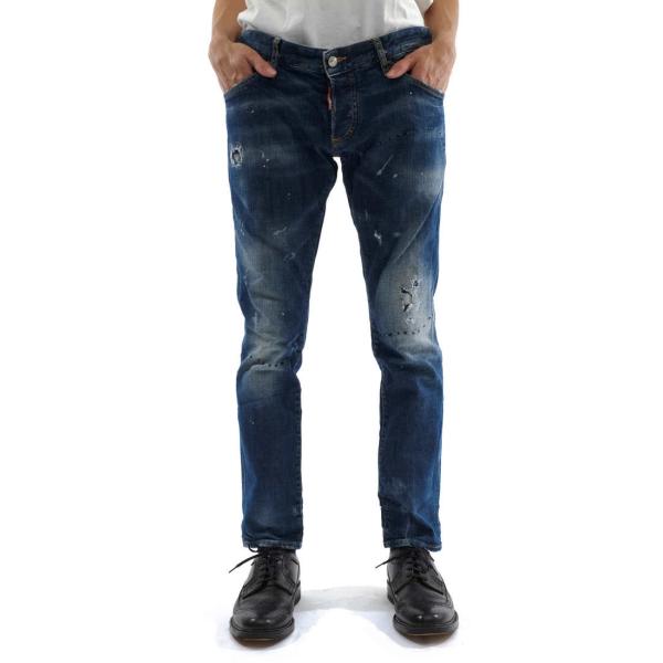 ディースクエアード／DSQUARED2 ジーンズ メンズ 男性 男性用コットン 綿 キャンバス ブルー 青  S71LB0001 Clement jean スリムフィット デニム desir-store_j3204