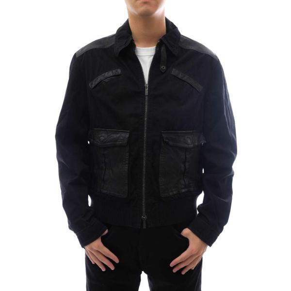 ○アルマーニ EMPORIO ARMANI JOSH LINE シングルライダース B1B36W B1C96 リブ メンズ 【中古】 中古 ARMANI（アルマーニ） EMPORIO ARMANI シングルライダース B1B36W