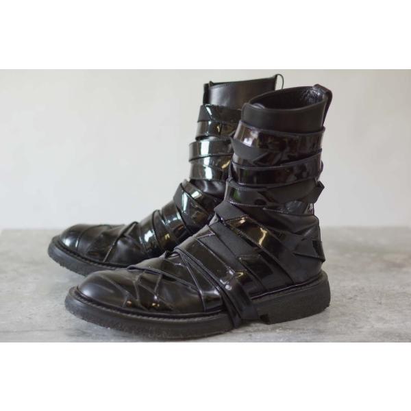 Dior HOMME ディオールオム ブーツ パテントベルトブーツ :s6291:Desir