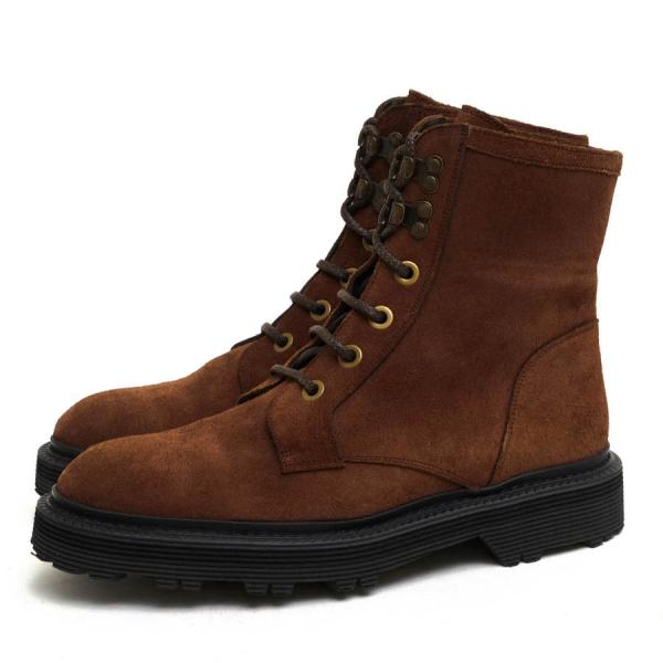 ○ドルガバ DOLCE＆GABBANA D&G ディーアンドジー 牛革 ワークブーツ CA2850 プレーントゥ メンズ 【中古】 中古 desir-store_t1265