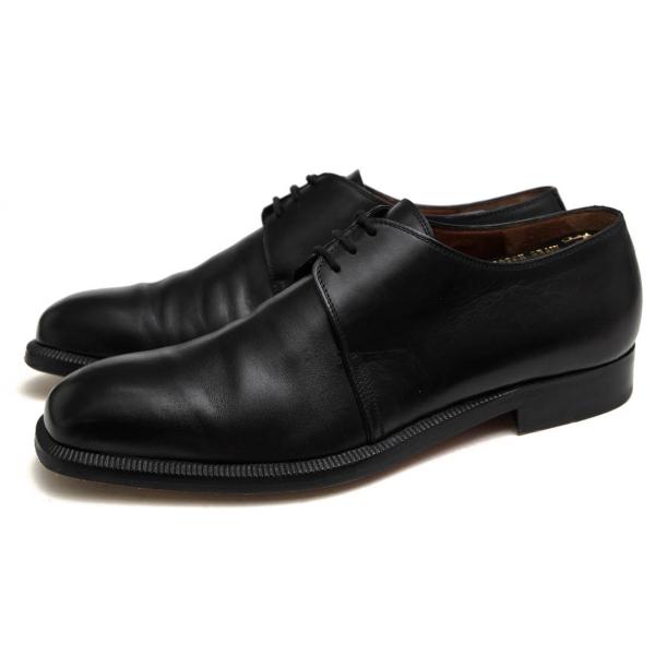 ○フラテッリ ロセッティ FRATELLI ROSSETTI 牛革 カーフ ビジネスシューズ プレーントゥ レザーソール マッケイ製法 メンズ 【中  中古 FRATELLI ROSSETTI フラテッリ ロセッティ ビジネスシューズ 牛革