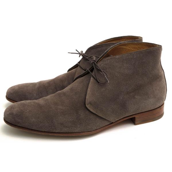 ferrante(フェランテ) スエード チャッカブーツ(WIND) 青 8H desir-store_t3965