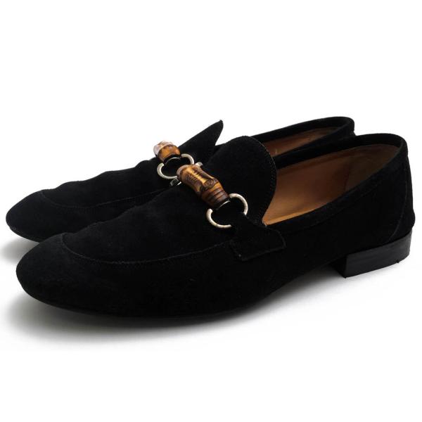 GUCCI グッチ ビットローファー 368435 Suede Bamboo Horsebit GUCCI グッチ ビットローファー 368435 Suede Bamboo Horsebit
