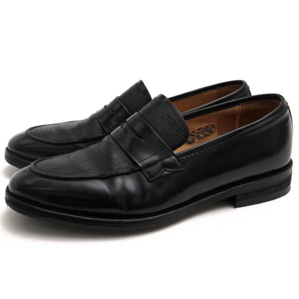 ○ポールスミス Paul Smith 牛革 カーフ ローファー Gifford モックトゥ レザーソール メンズ 【中古】 中古 Paul Smith（ポール・スミス） コインローファー Gifford 牛革 カーフ