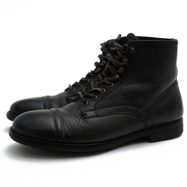 ○ドルガバ DOLCE＆GABBANA 牛革 カーフ レースアップブーツ CA5177 ボア キャップトゥ ヴィンテージ加工 メンズ 【中古】 中古 DOLCE&GABBANA（ドルチェ & ガッバーナ） ドルガバ レースアップブーツ