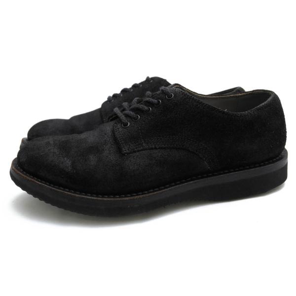 ○ウィールローブ WHEEL ROBE 牛革 オイルスエード ビジネスシューズ 15076SU FOLDED PLAIN TOE OXFORD プレーントゥオックスフォ  中古 WHEEL ROBE ウィールローブ ビジネスシューズ 15076SU FOLDED PLAIN