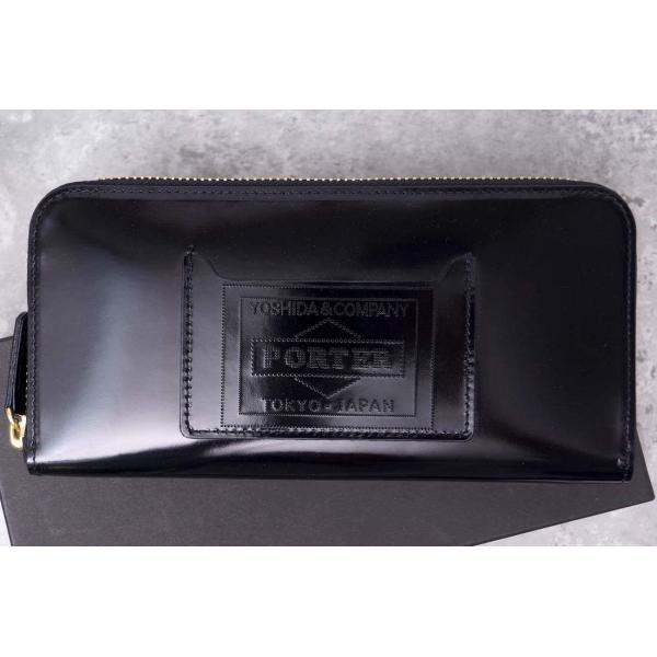 定番 6895 ポーター ラウンドファスナーロングウォレット ホースレザー