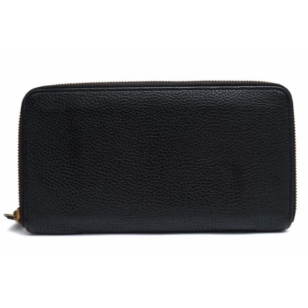 ○大峡製鞄 OHBA ジャーマンシュリンク 牛革 長財布 1045-G ポケットブック 小銭入れあり シボ革 シュリンクレザー ラウンドジップ 中古 desir-store_w6288