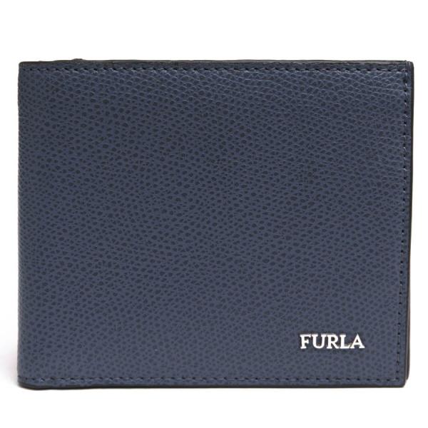 フルラ／FURLA 財布 ウォレット メンズ 男性 男性用レザー 革 本革 グレー 灰色  01007633 MARTE マルテ ボタニカル柄 小銭入れあり 二つ折り desir-store_w6680