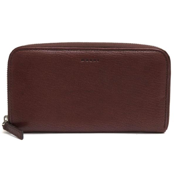○マルニ MARNI  長財布 小銭入れあり ラウンドジップ ラウンドファスナー レディース 【中古】 中古 MARNI（マルニ） 長財布 小銭入れあり ラウンドジップ ラウンド