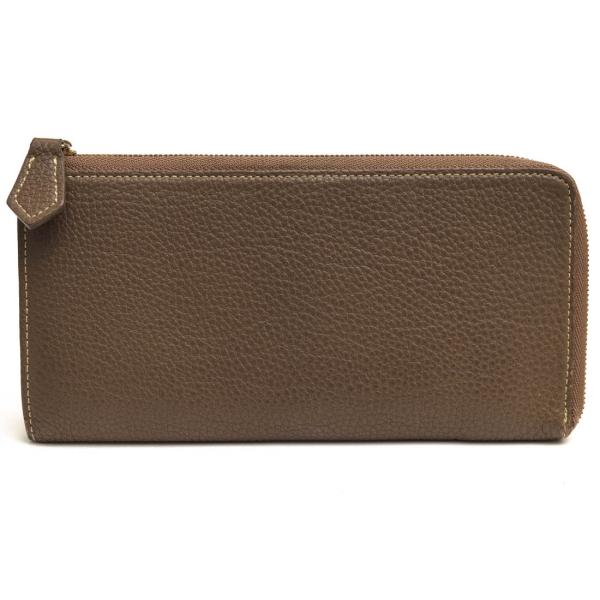 ○ル・ボナー Le Bonheur 独ペリンガー社ジャーマンシュランケンカーフ 牛革 長財布 小銭入れあり シボ革 シュリンクレザー L字フ  中古 Le Bonheur ル・ボナー 長財布 独ペリンガー社ジャーマンシュランケン