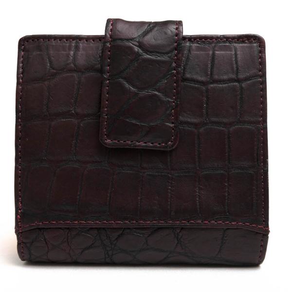 〈極美品〉レザージュエルズ クロコダイル 二つ折り長財布 定価16万円 LEATHER JEWELS レザージュエルズ 財布 02N85 シャムクロコダイル 目地